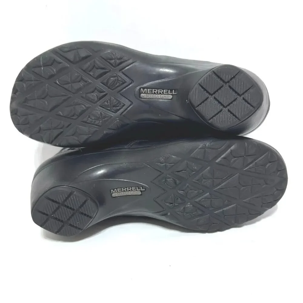 Merrell Women's Veranda Black Leather Lace Up Ankle Bootie Boots Size 7 - Picture 6 of 8